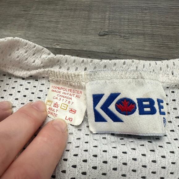 New England Predators #6 Kobe T-Rex Graphic White Mens L Mesh Ice Hockey Jersey - Picture 4 of 7